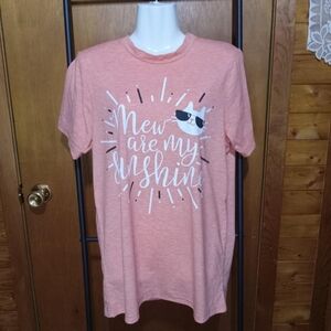 Cat lady shirt medium